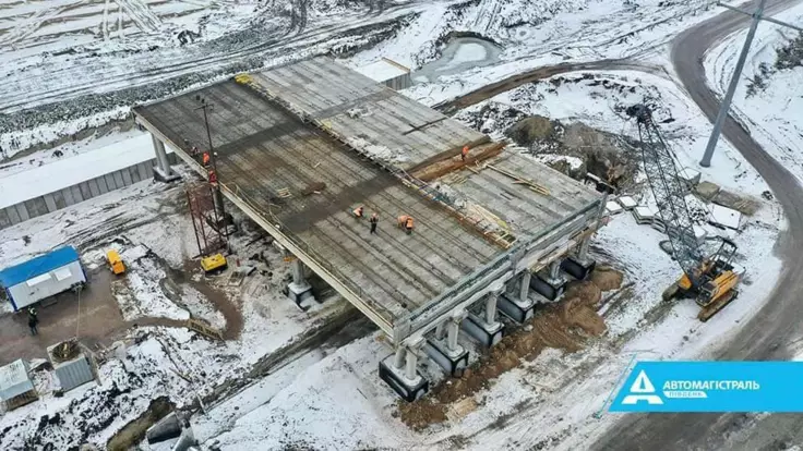 "Большая стройка": ключевой мост на трассе Н-31 строят с опережением графика
