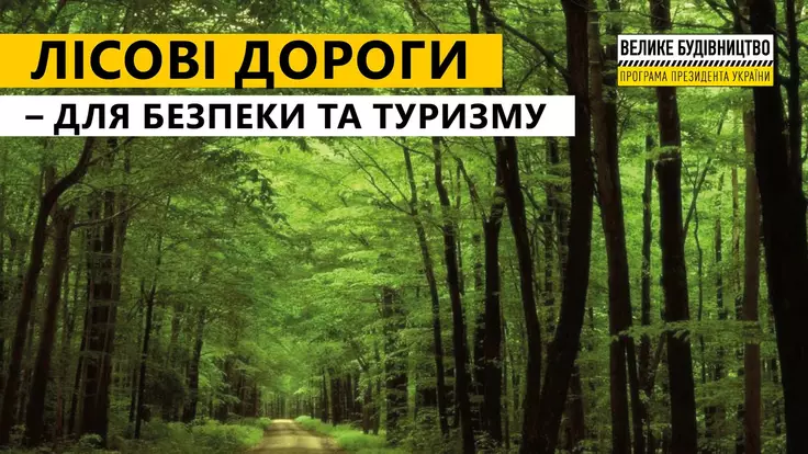 "Укравтодор" анонсировал "Большую стройку" лесных дорог и туристических маршрутов
